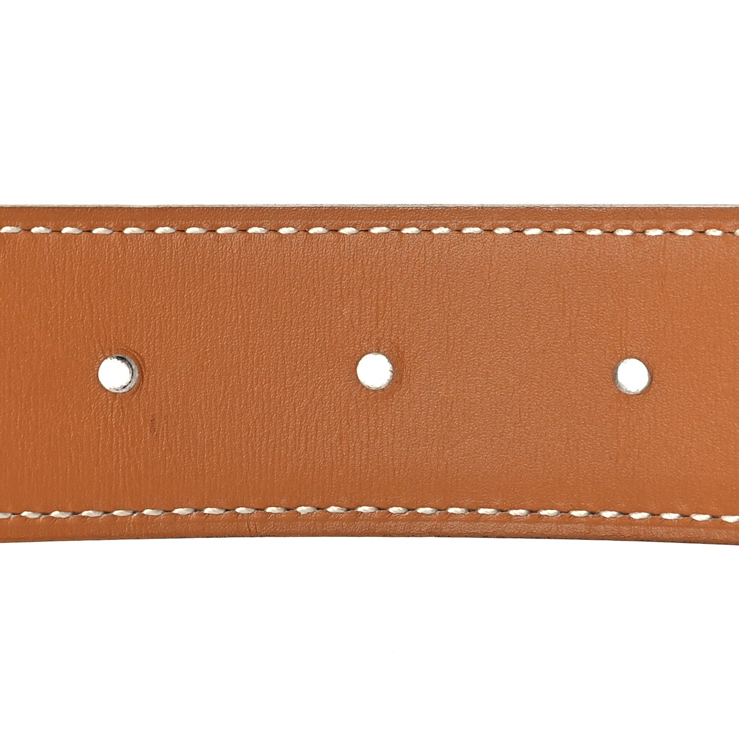 Hermes Epsom Swift 32mm Collier De Chien CDC Belt White Naturel 4 of 5