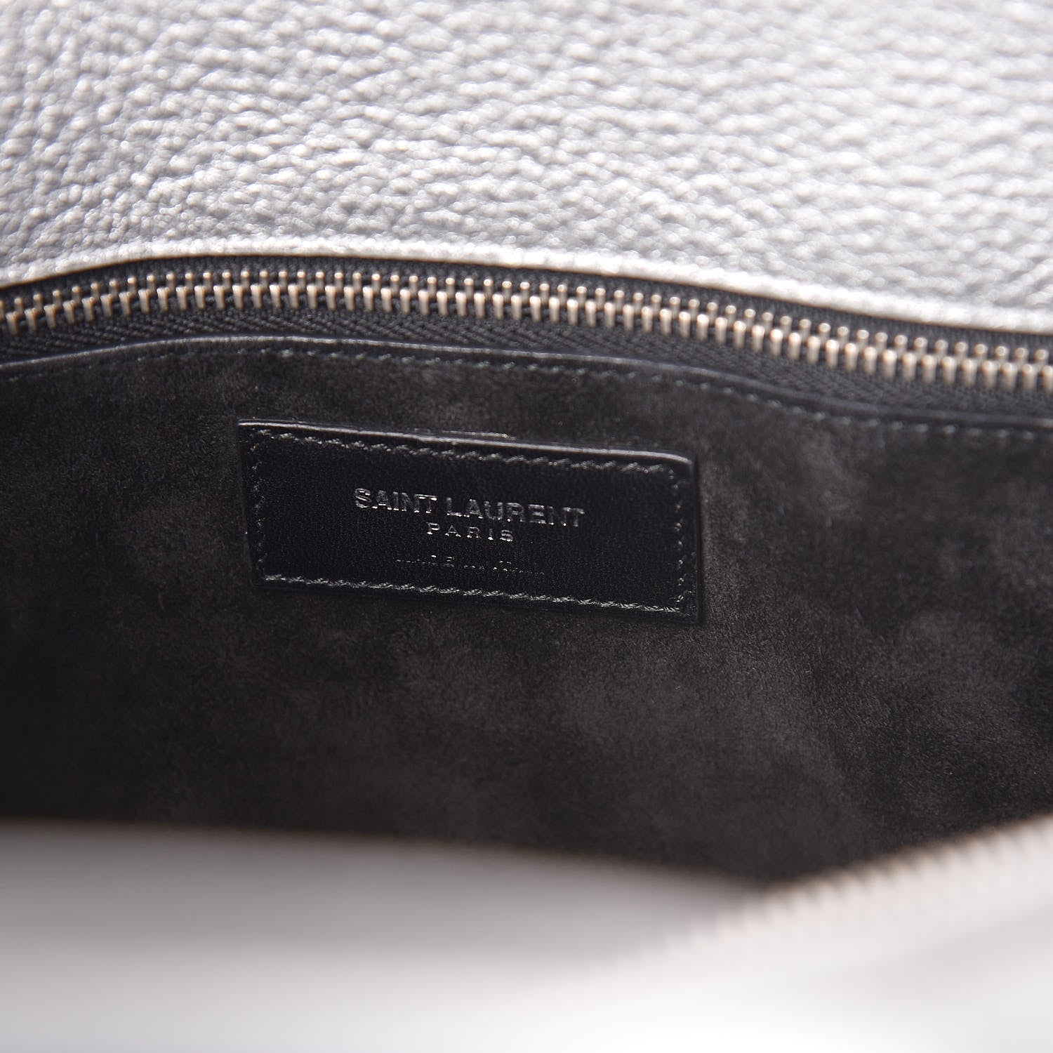 Saint Laurent Metallic Calfskin Small Sac De Jour Silver 6 of 9