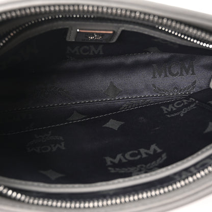 MCM Metallic Visetos Crossbody Bag Silver 5 of 10
