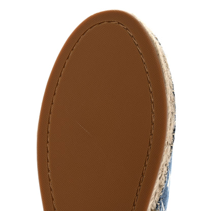 Louis Vuitton Monogram Denim Starboard Espadrille Flats 40 Blue 9 of 9
