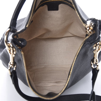 Gucci Pebbled Calfskin Large Soho Hobo Black 7 of 13