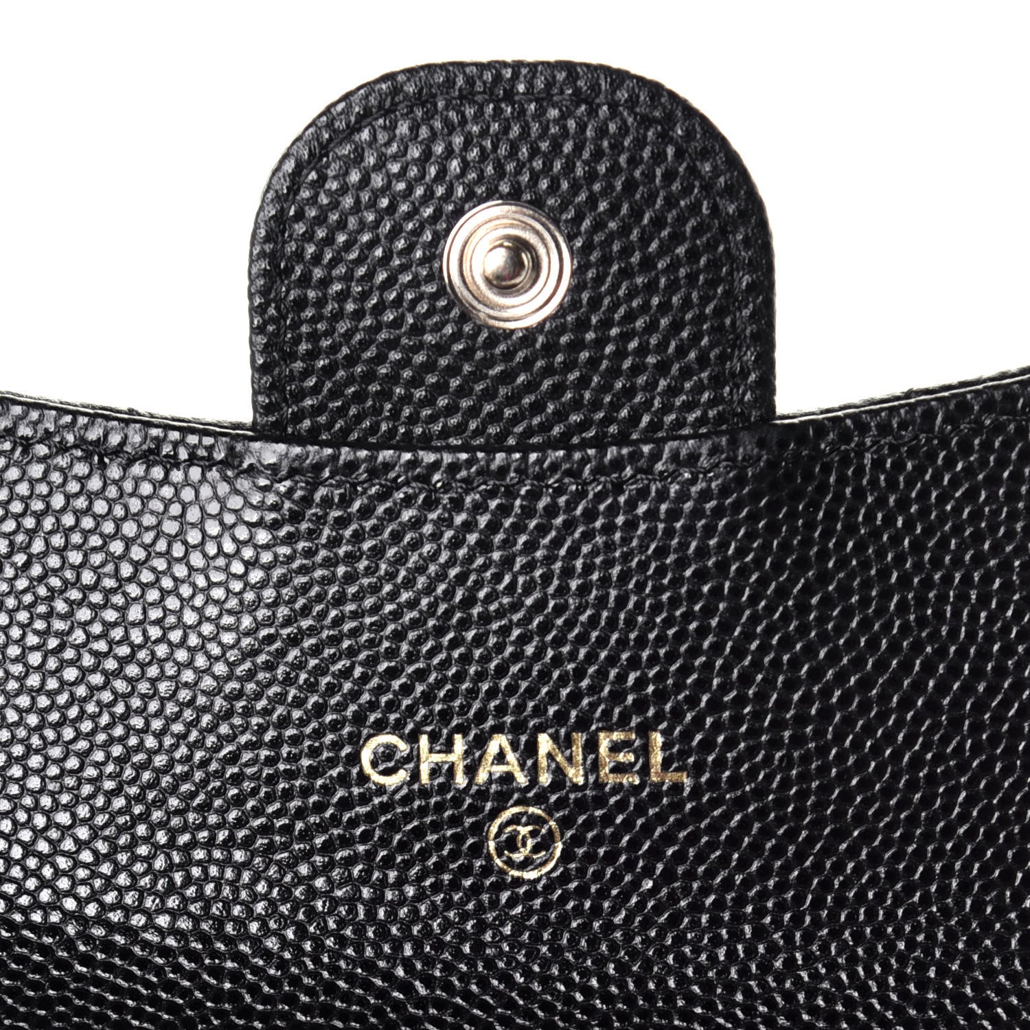 Chanel Caviar Quilted Flap Card Holder On Chain Black 6 of 9