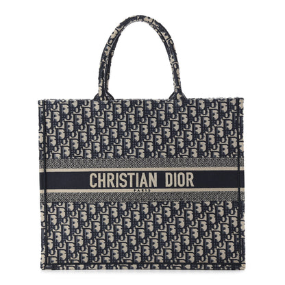 Christian Dior Oblique Book Tote Blue Multicolor 1 of 9