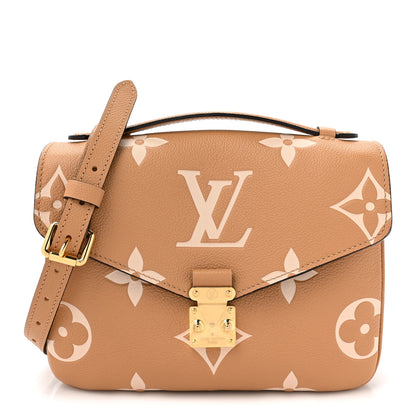Louis Vuitton Empreinte Monogram Giant Pochette Metis Arizona Beige 1 of 10