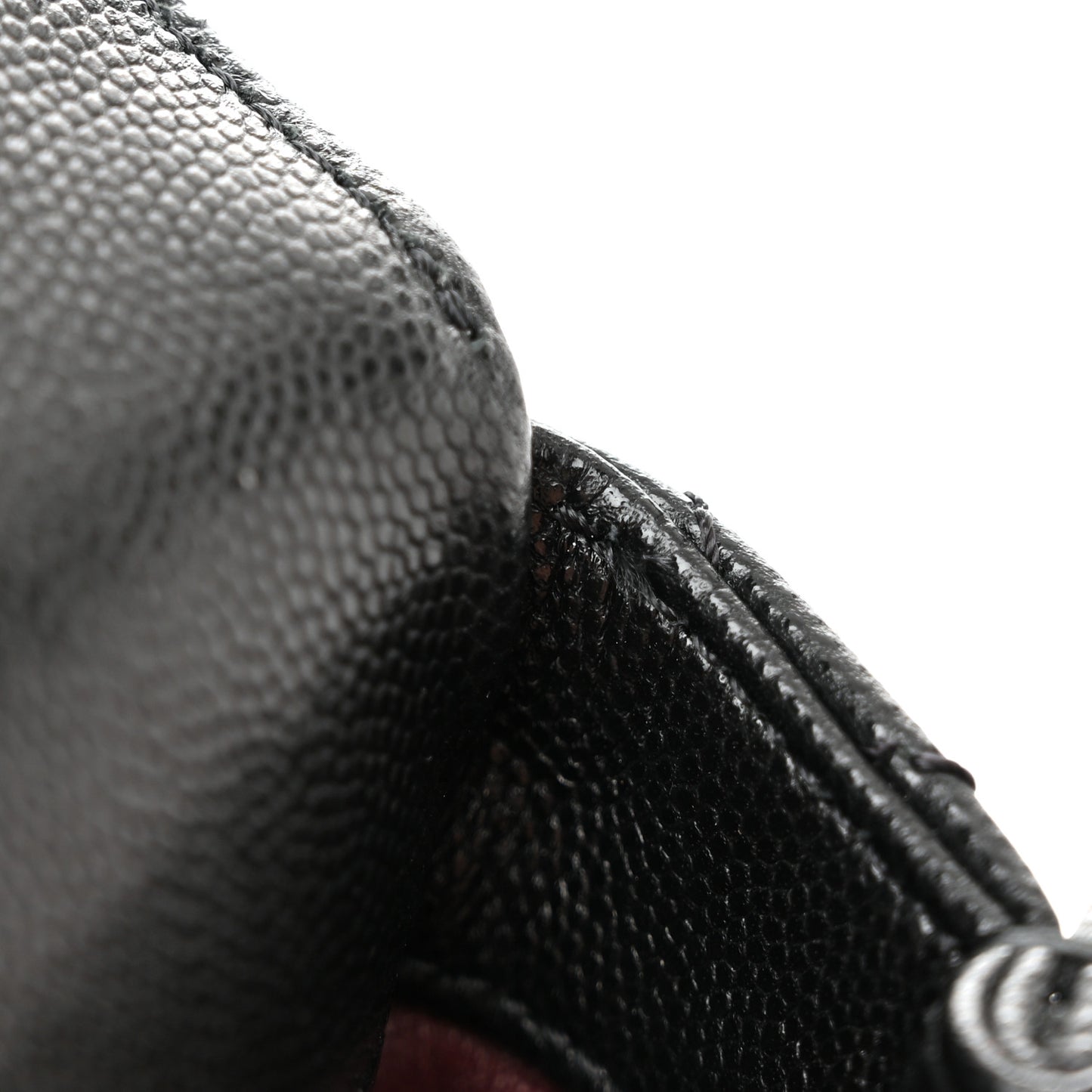 Caviar Quilted Small Coco Handle Flap Black