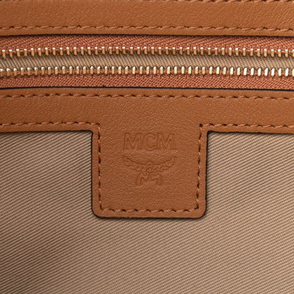 MCM Visetos Medium Boston Bag Cognac 5 of 11