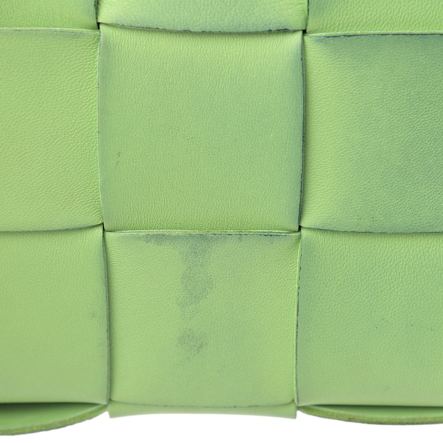 Nappa Maxi Intreccio Cassette Bag Pistachio