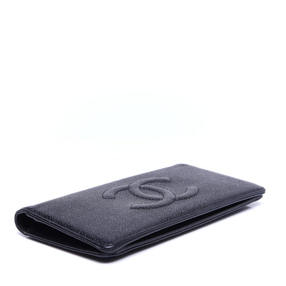 Chanel Caviar Timeless CC Yen Wallet Black 4 of 12