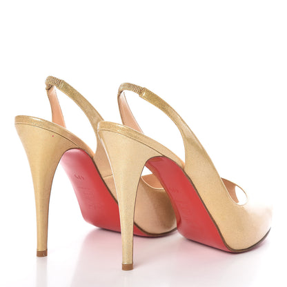 Christian Louboutin Metallic Patent No Prive 120 Pumps 41.5 Gold 4 of 12