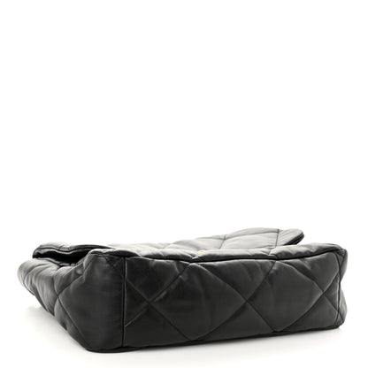 Chanel Lambskin Quilted Maxi Chanel 19 Flap Black 4 of 10