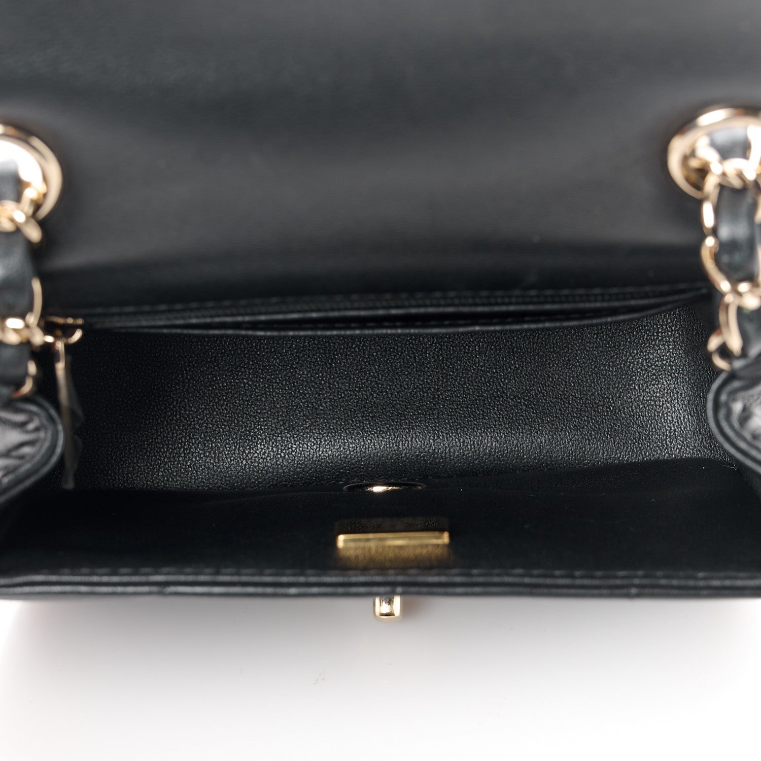 Chanel Lambskin Resin Crystal Square Quilted Mini Monacoco Flap Black 5 of 12