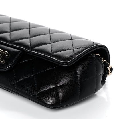 Chanel Lambskin Quilted Glasses Case With Chain Black 11 of 13