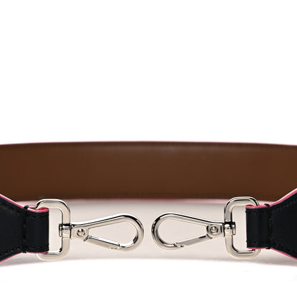 Fendi Vitello Dolce Plexiglass Bi-Color Studded Strap You Black Brownie Multicolor 3 of 5