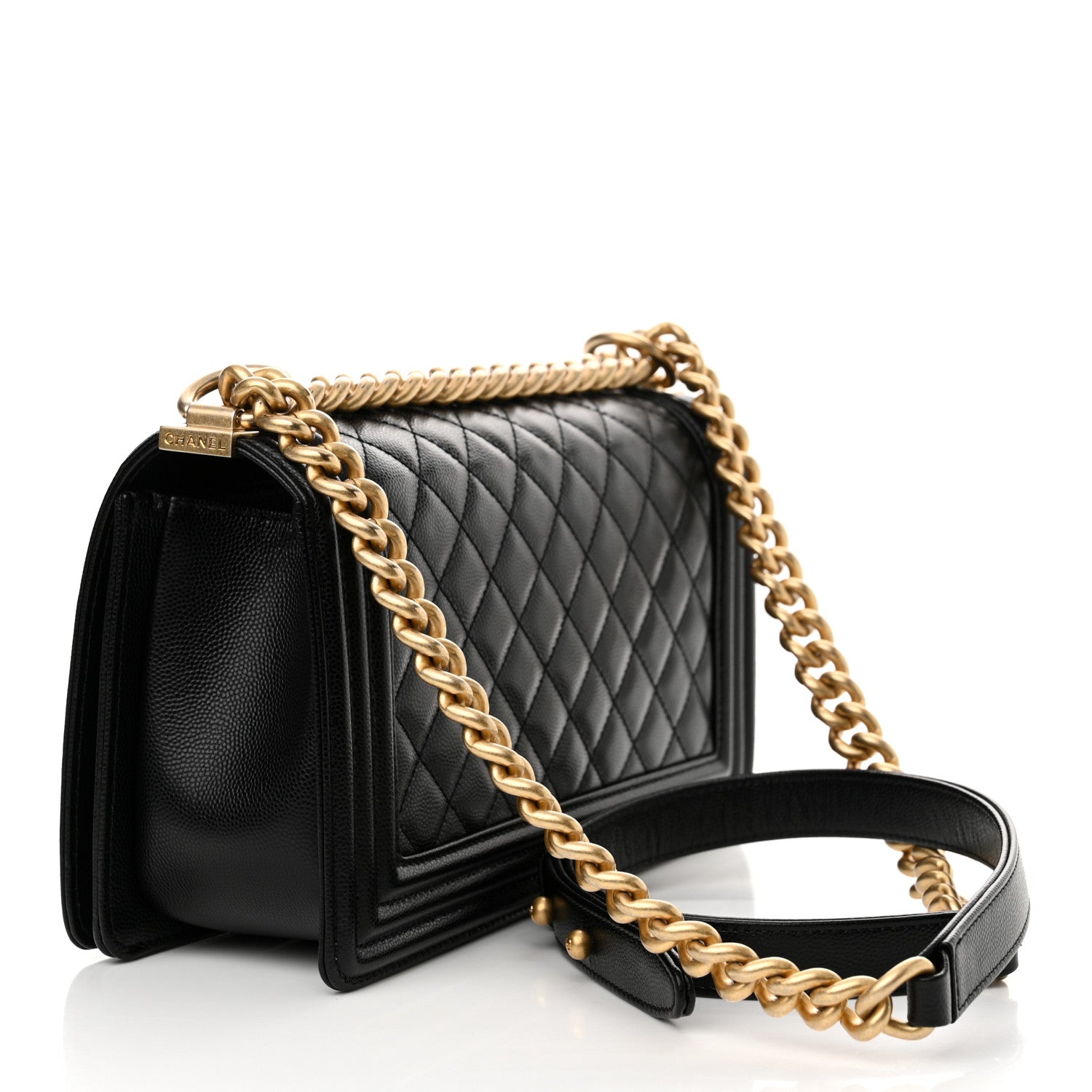 Chanel Caviar Quilted Medium Boy Flap Black 3 of 11