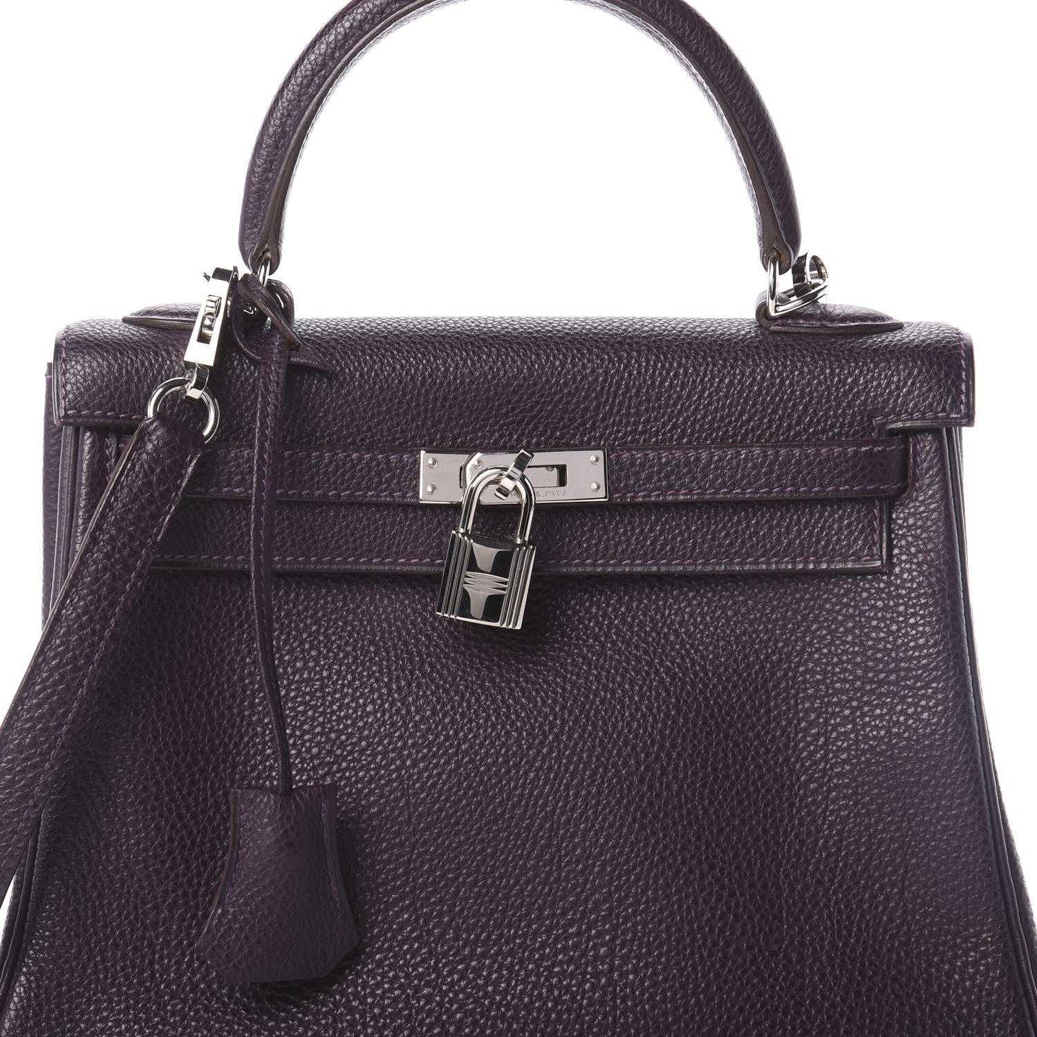 Hermes Togo Kelly Retourne 25 Raisin 6 of 18