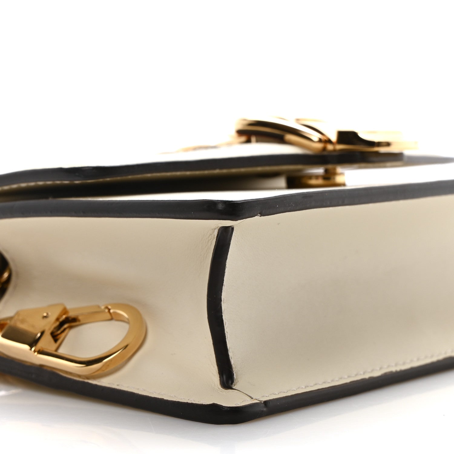 Gucci Calfskin Super Mini Sylvie Chain Shoulder Bag White 9 of 11