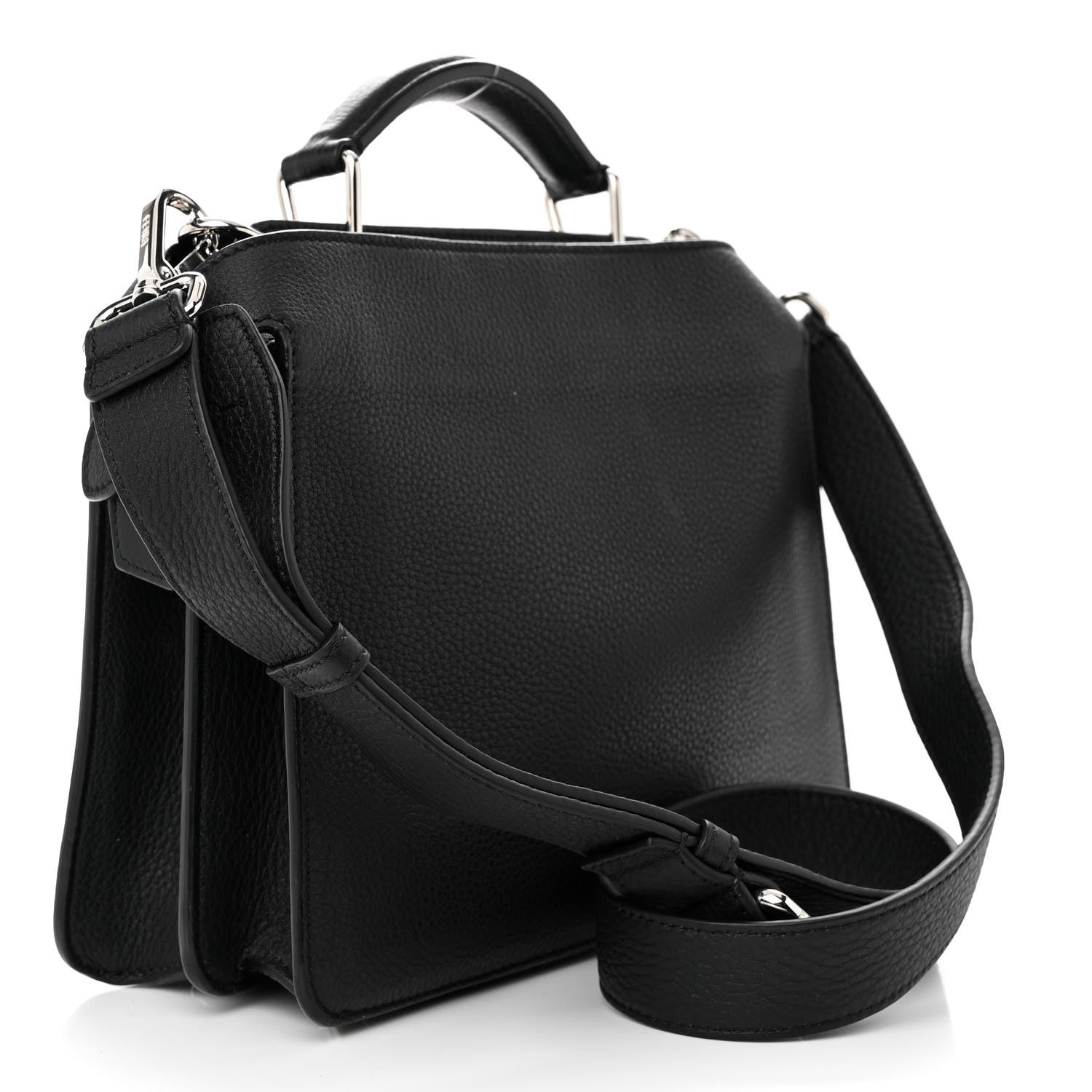 Fendi X NOEL FIELDING Cuoio Romano Painted Mini Peekaboo I SEE U Satchel Black Multicolor 3 of 11