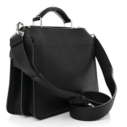 Fendi X NOEL FIELDING Cuoio Romano Painted Mini Peekaboo I SEE U Satchel Black Multicolor 3 of 11