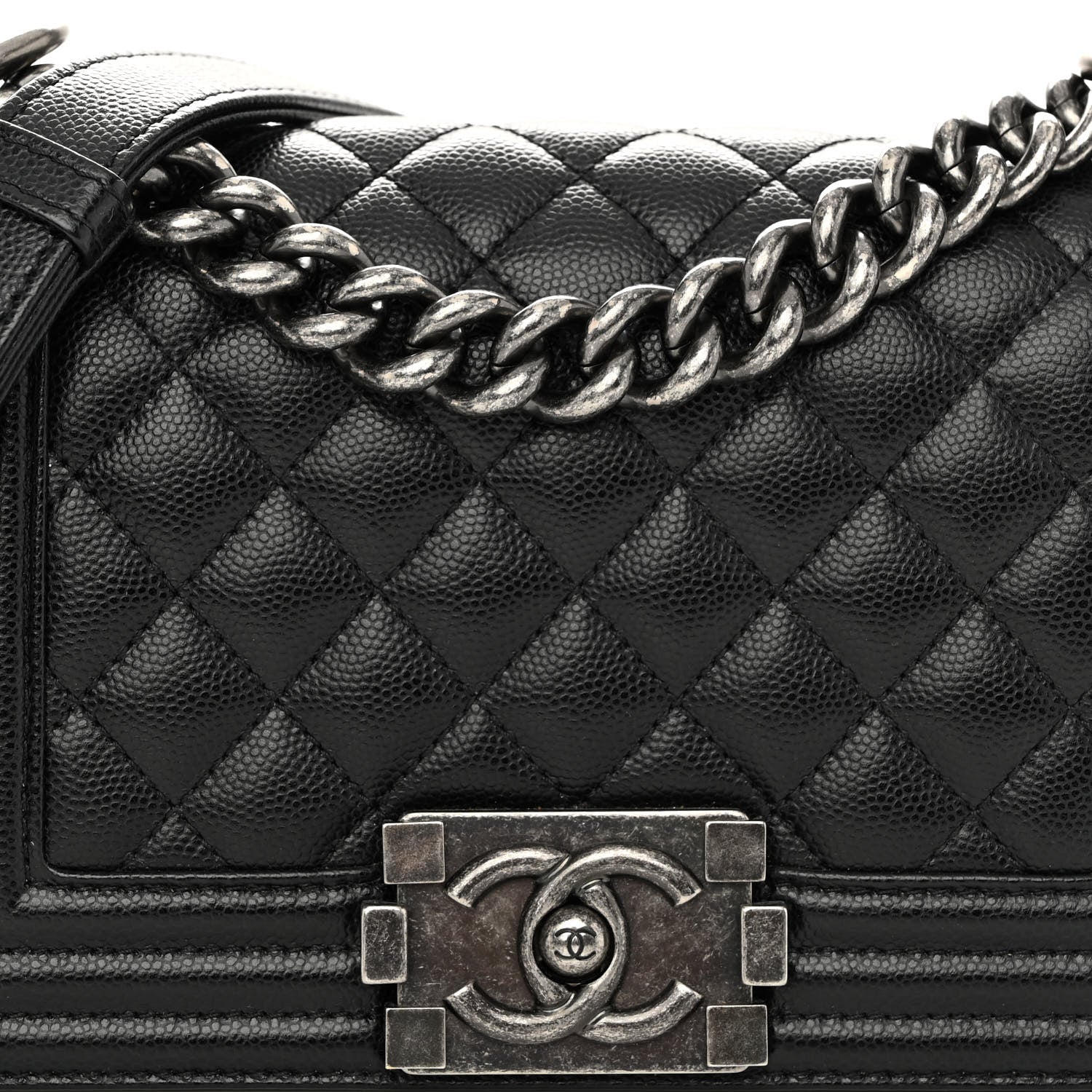 Chanel Caviar Quilted Small Boy Flap Black 8 of 10