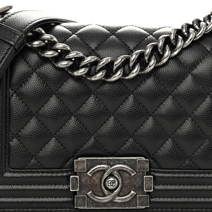 Chanel Caviar Quilted Small Boy Flap Black 8 of 10