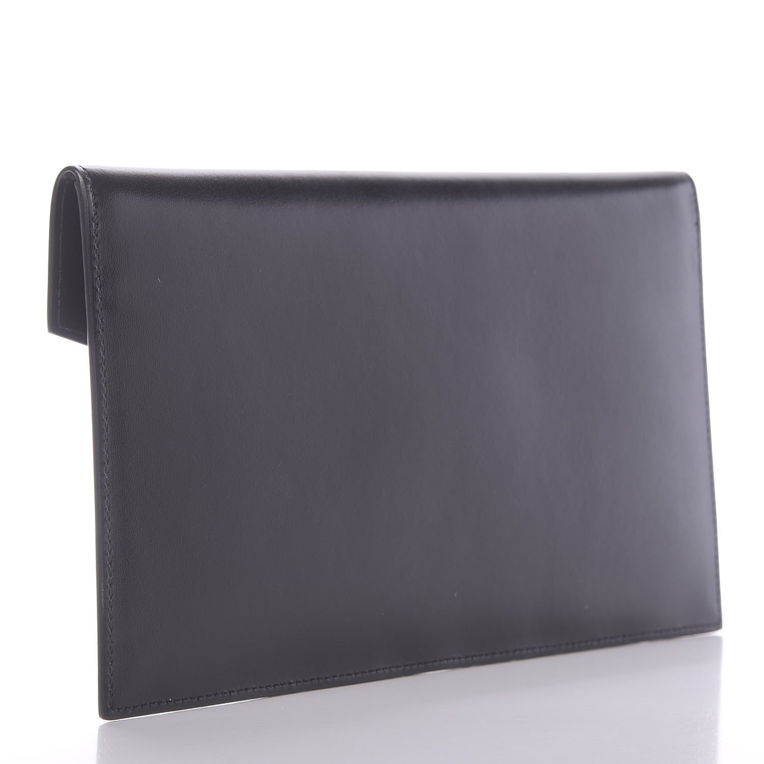 Saint Laurent Smooth Shiny Calfskin Monogram Uptown Pouch Black 3 of 10
