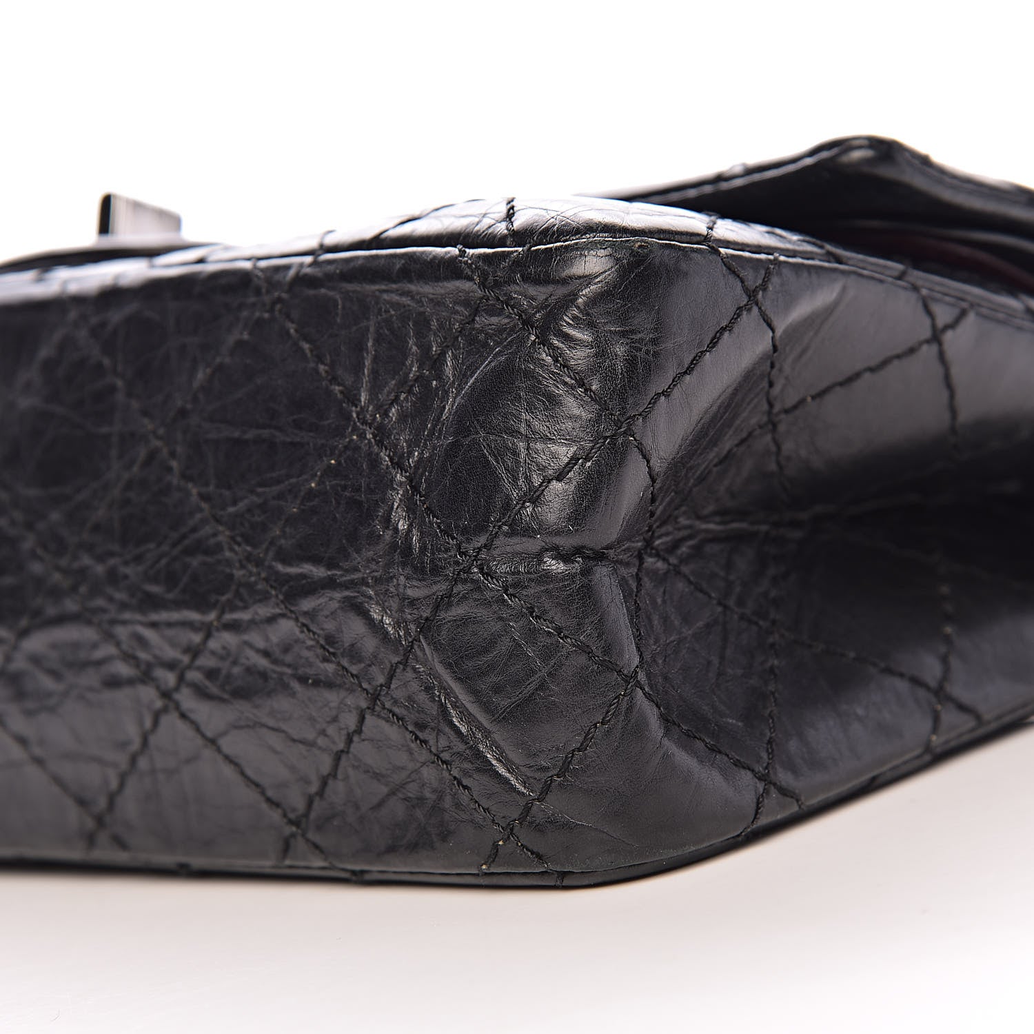 Chanel Aged Calfskin Quilted 2.55 Reissue 225 Flap Black 10 of 11