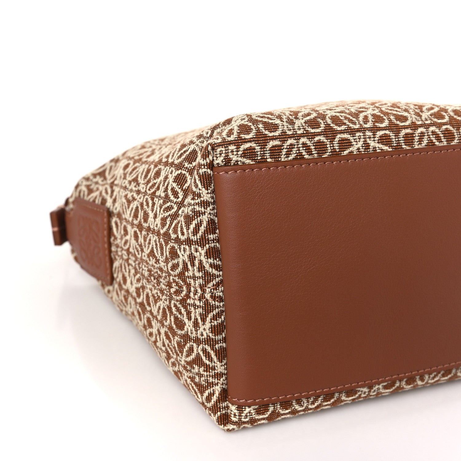 Loewe Jacquard Anagram Calfskin Small Cubi Bag Tan Pecan 4 of 8
