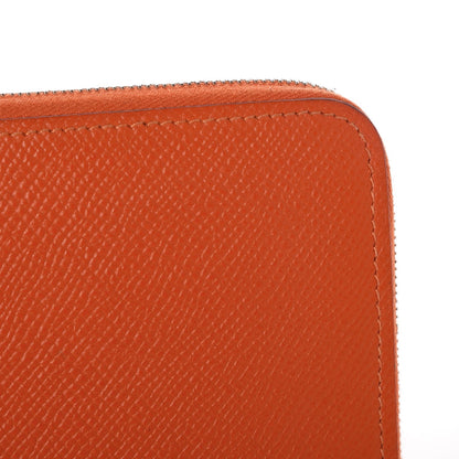 Hermes Epsom Silk'In Wallet Feu Mangue 7 of 11