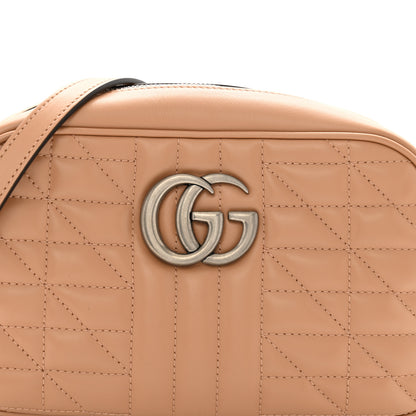 Gucci Calfskin Matelasse Aria Small GG Marmont Chain Shoulder Bag Camelia 8 of 12