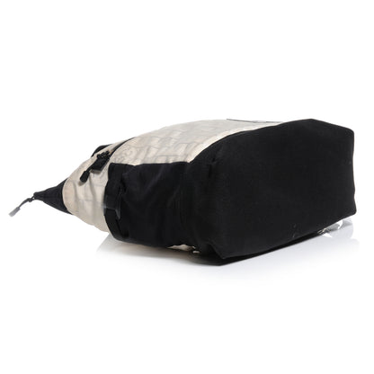 Chanel Nylon Travel Convertible Backpack White Black 4 of 6