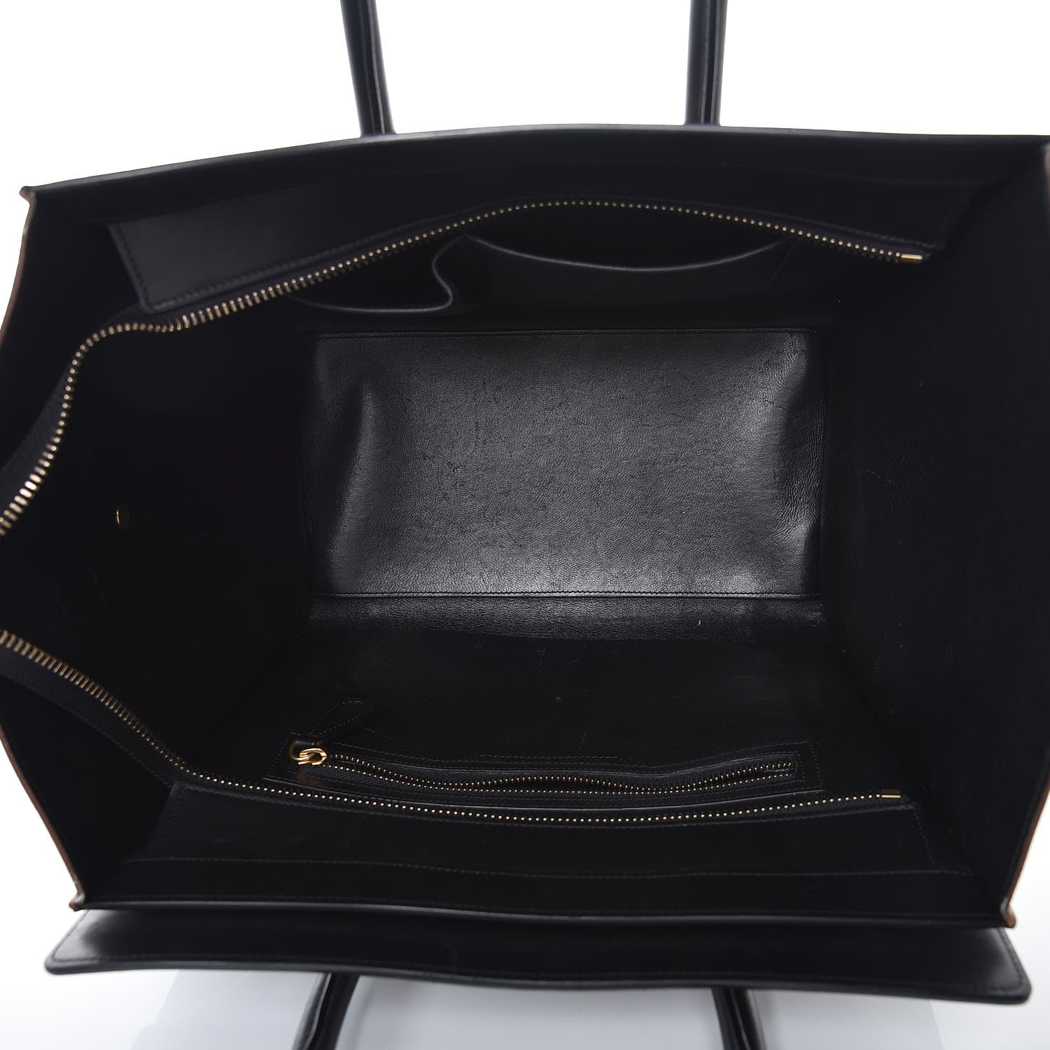 Celine Satin Calfskin Mini Tri-Color Luggage Seashell 5 of 9