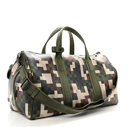 Louis Vuitton Damoflage Studded LV Trail Keepall Bandouliere 55 Green 2 of 8