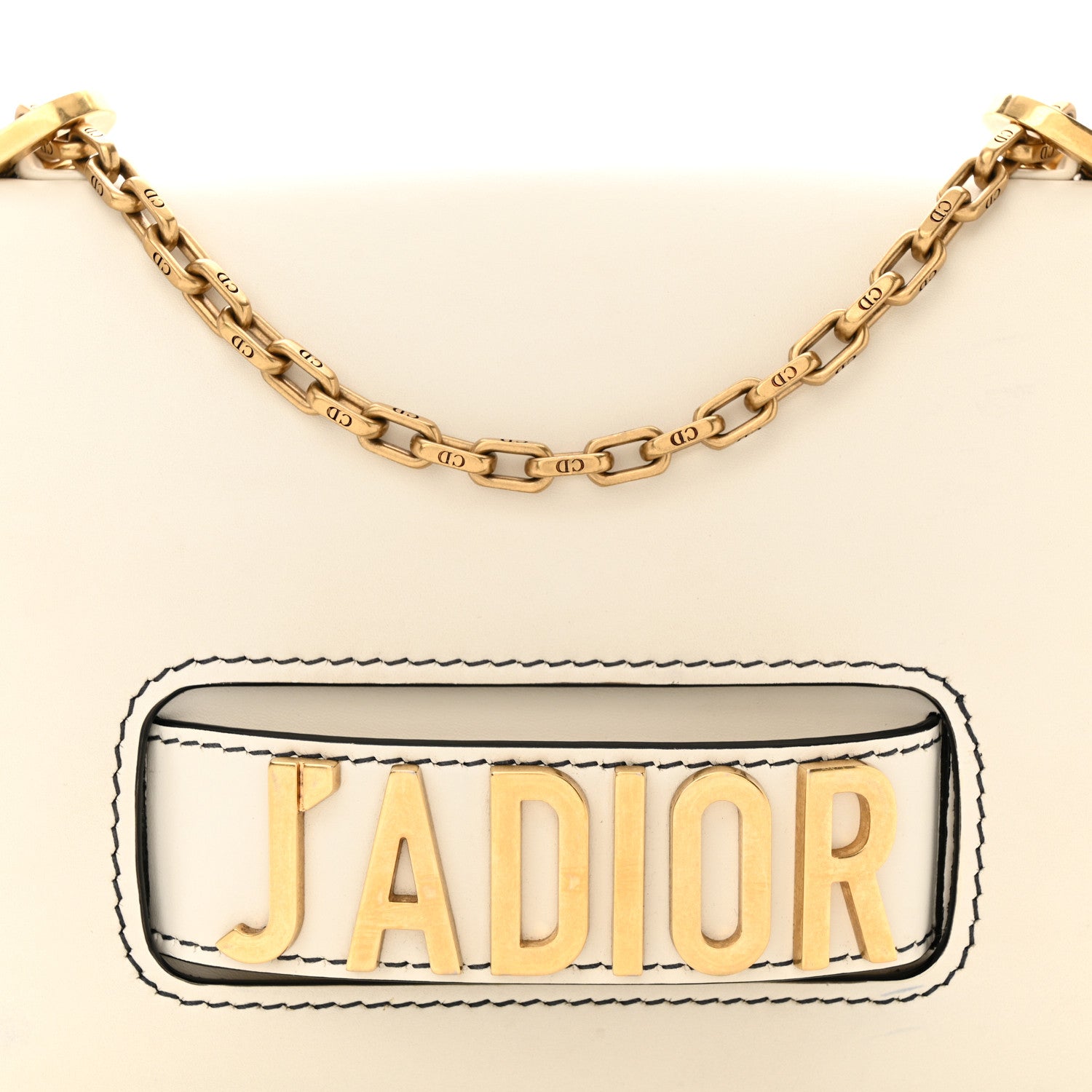 Christian Dior Calfskin J'Adior Chain Flap Bag Off White 7 of 17