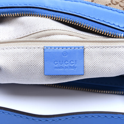 Gucci Monogram Medium Sukey Hobo Blue 8 of 12
