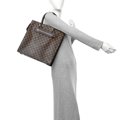 Louis Vuitton Damier Ebene Venice Sac Plat GM 2 of 9