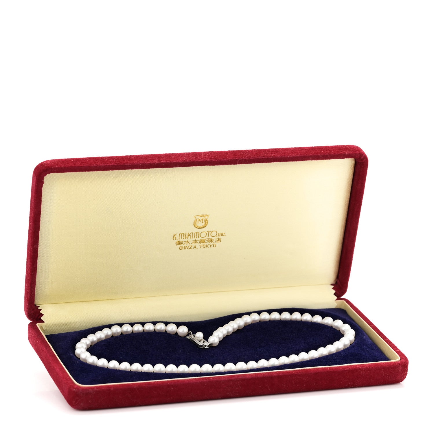 Mikimoto Sterling Silver Akoya Cultured Pearl 6mm Strand Necklace 15" 6 of 6