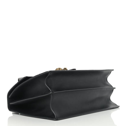 Gucci Calfskin Bamboo Web Large Dionysus Top Handle Bag Black Bright Evergreen Hibiscus Red 3 of 13