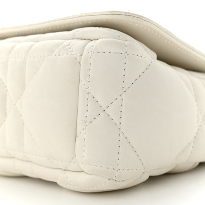 Christian Dior Calfskin Macrocannage Mini Caro Bag White 10 of 13