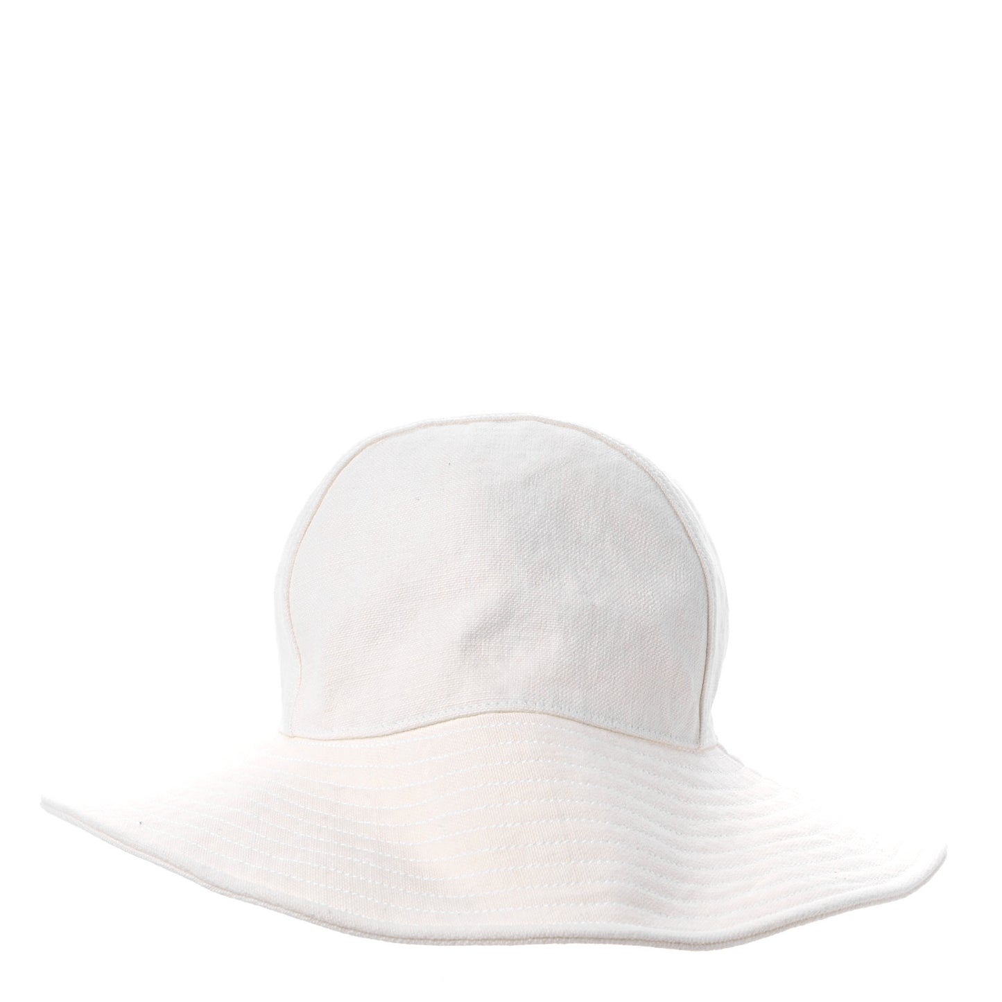 Stonewashed Linen Colette Hat 57 Warm White