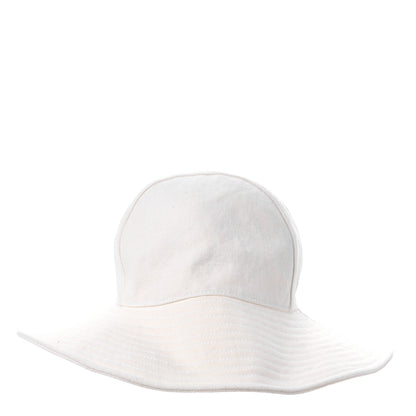 Hermes Stonewashed Linen Colette Hat 57 Warm White 4 of 6