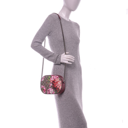 Gucci GG Supreme Monogram Blooms Mini Chain Shoulder Bag Beige Multicolor Dry Rose 2 of 6