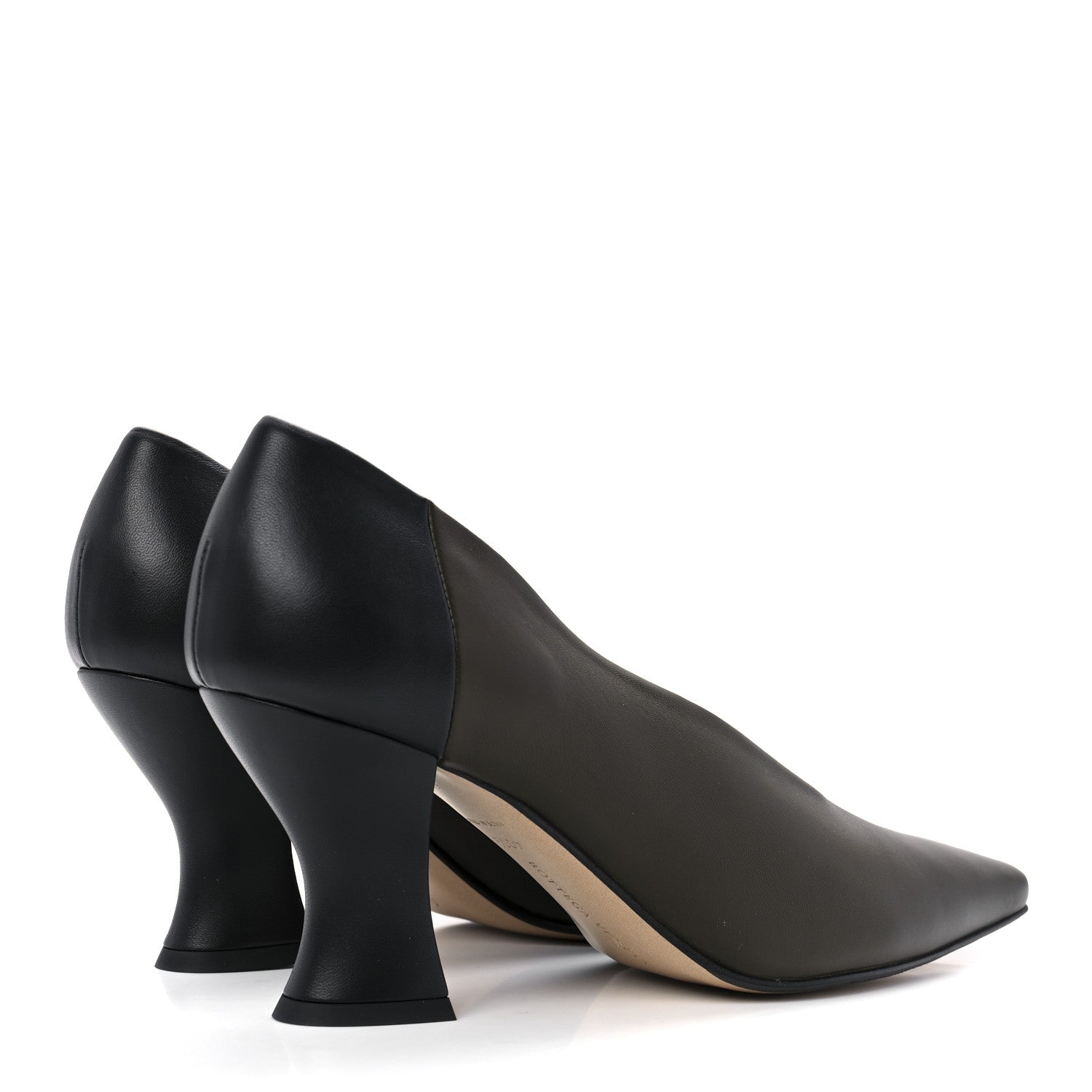 Bottega Veneta Nappa Almond Pumps 40.5 Kaki Black 4 of 8