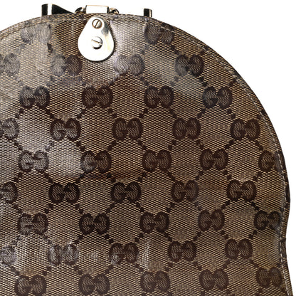 Gucci Crystal Monogram Duchessa Flap Shoulder Bag Dark Brown 15 of 29