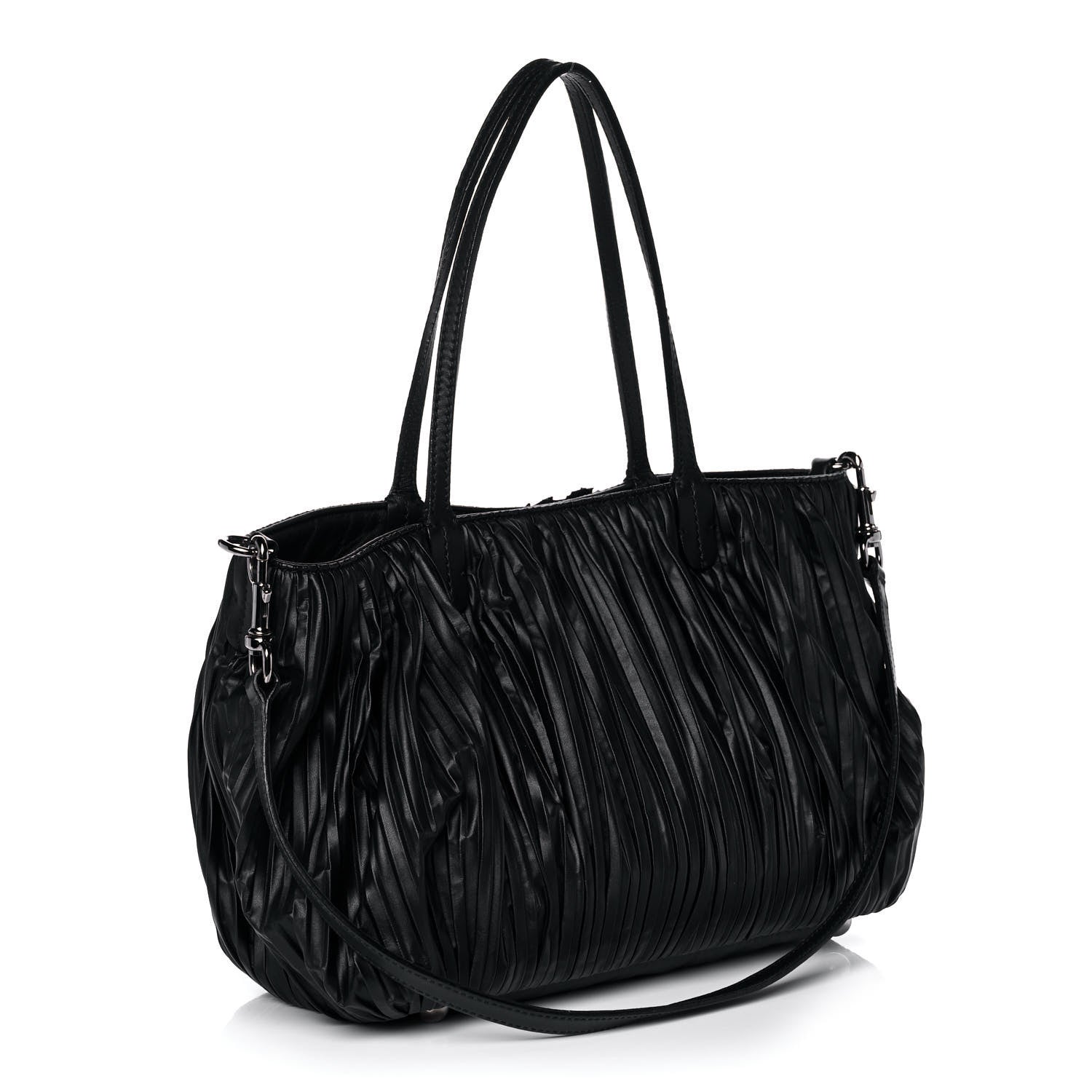 Valentino Garavani Nappa Pleated Petale Dome Tote Black 3 of 11