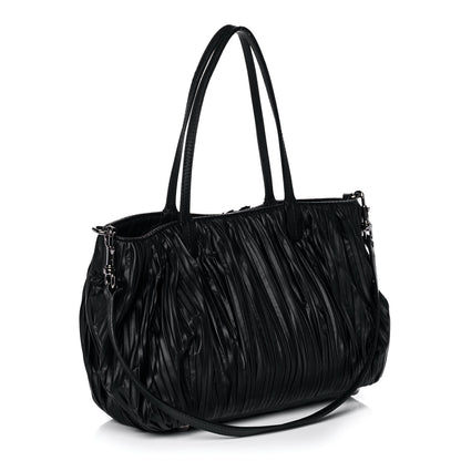 Valentino Garavani Nappa Pleated Petale Dome Tote Black 3 of 11