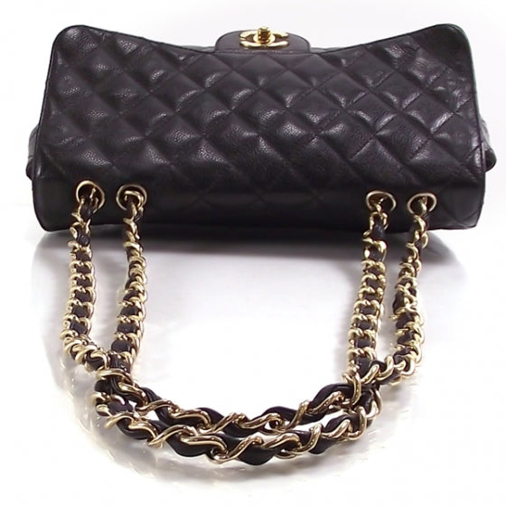 Chanel Caviar Jumbo Double Flap Black 7 of 13
