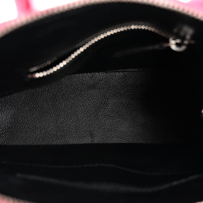 Balenciaga Signature Grained Calfskin Logo XXS Ville Top Handle Bag Rose Bubblegum Black 5 of 10