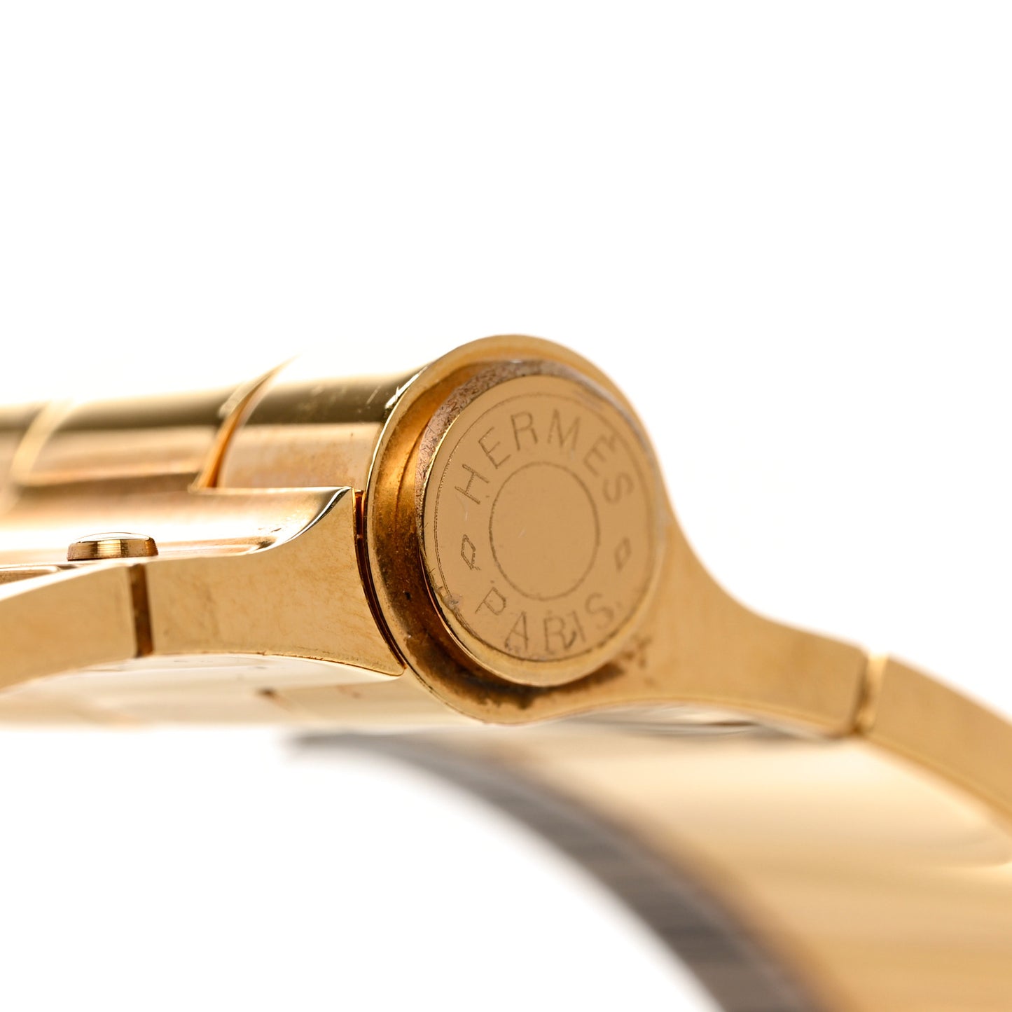 Lizard Charniere Cuir Wide Hinged Bracelet M Ombre