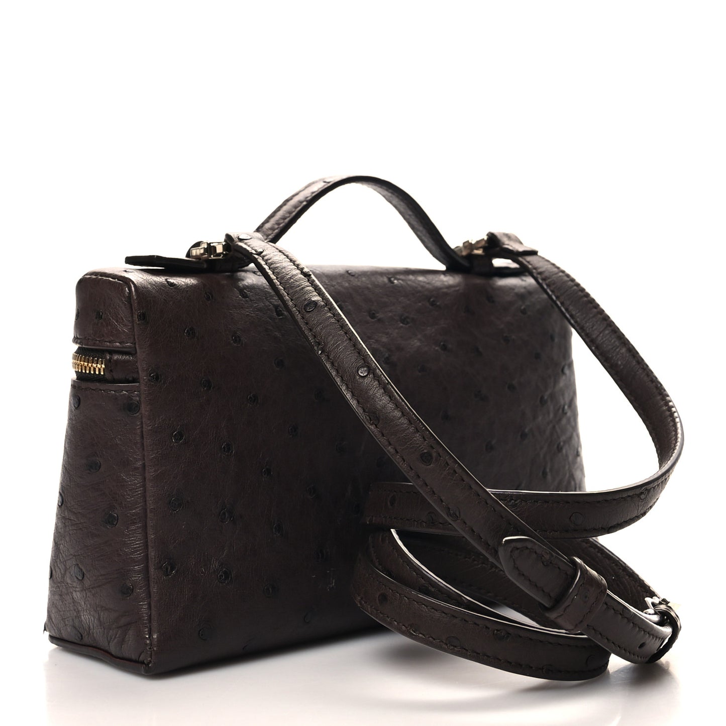 Ostrich L19 Extra Pocket Pouch Chocolate