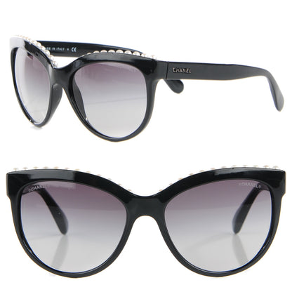 Chanel Freshwater Cultured Pearl Butterfly Sunglasses 6040-H Black 1 of 6